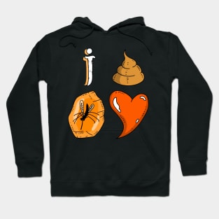 i poop amber heart Hoodie